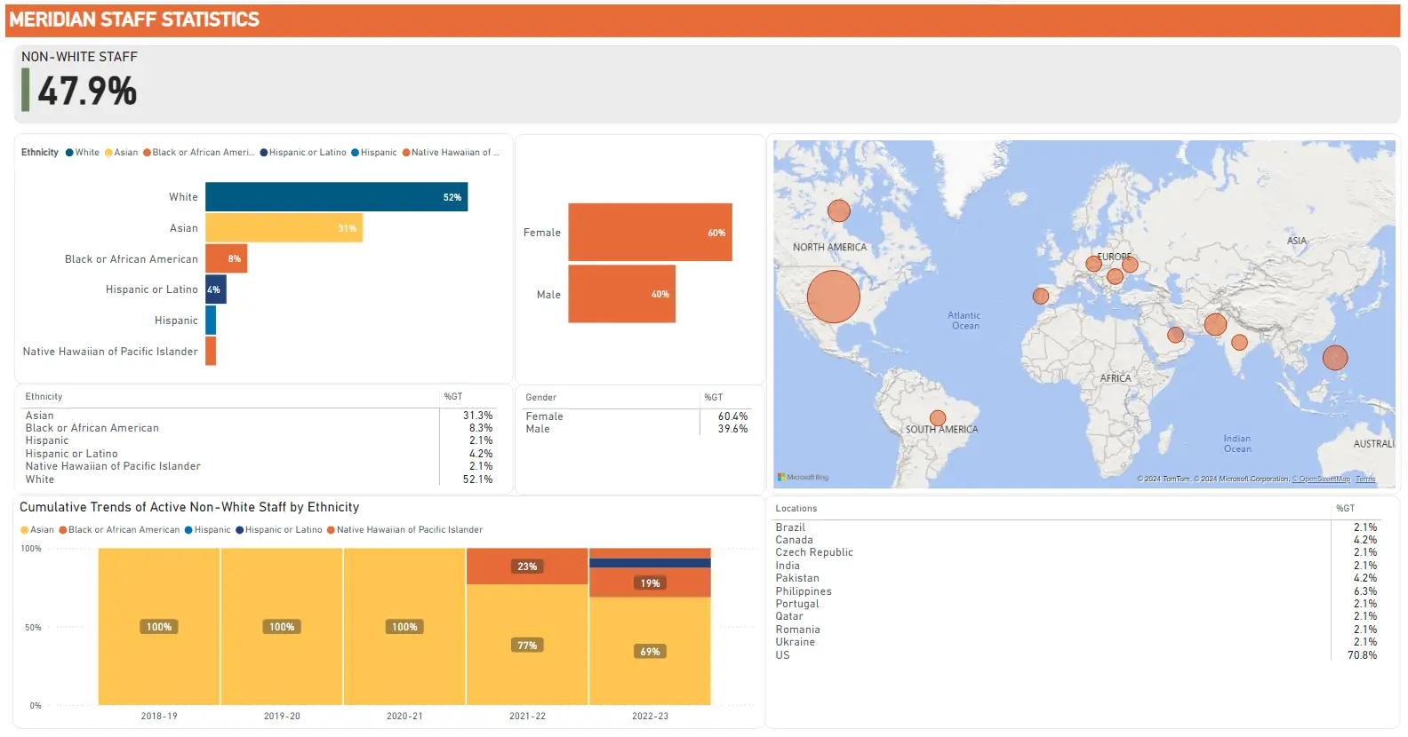 meridian staff diversity stats