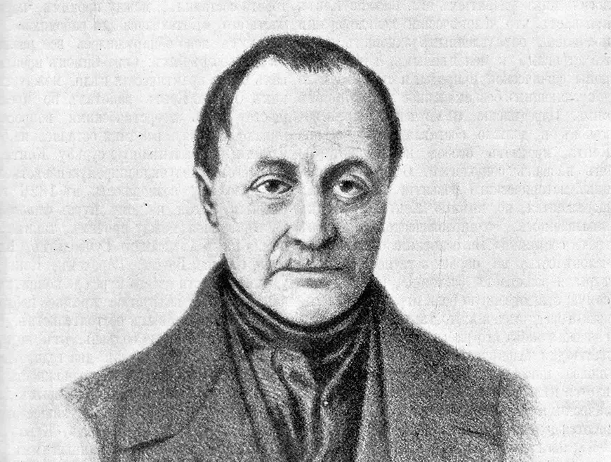 Portrait of Auguste Comte, symbolizing the beginnings of positivism.