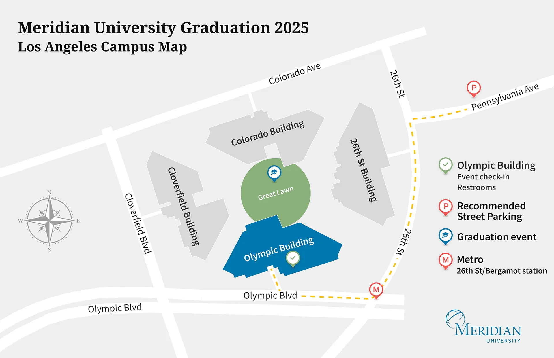 meridian graduation map 2025